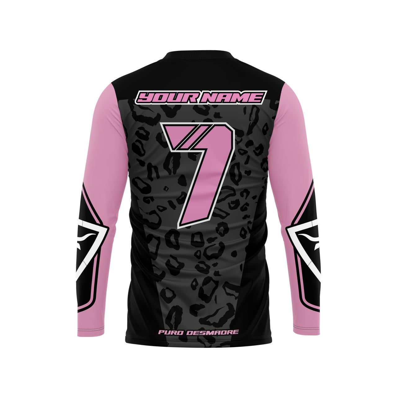 LIGHT PINK BULL SLEEVE CUSTOM JERSEY pre order