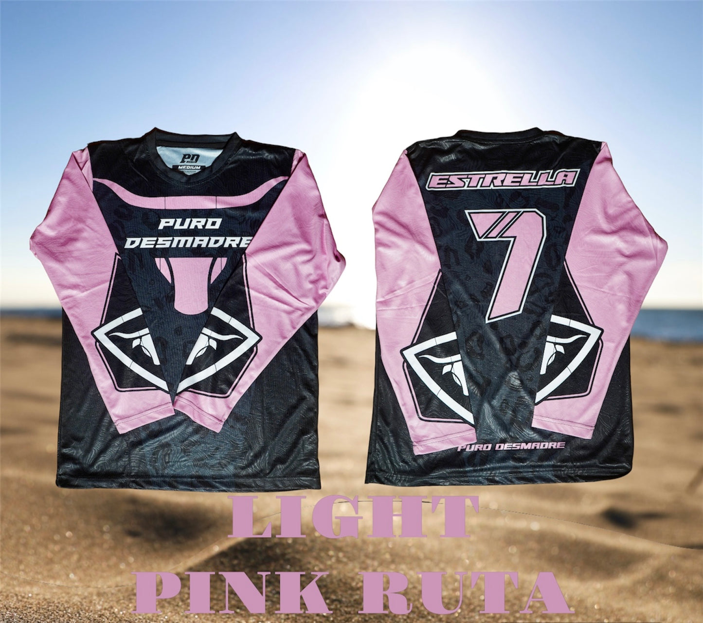 LIGHT PINK BULL SLEEVE CUSTOM JERSEY pre order
