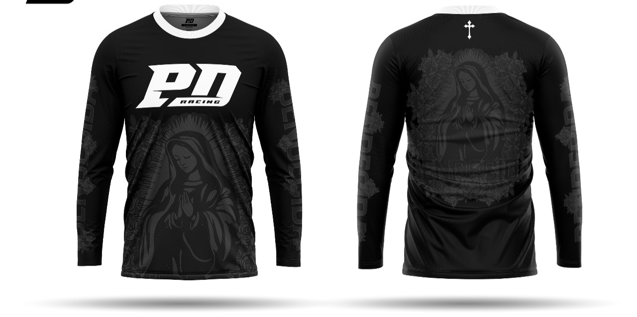 Puro Desmadre Virgin Mary Jersey Black & White