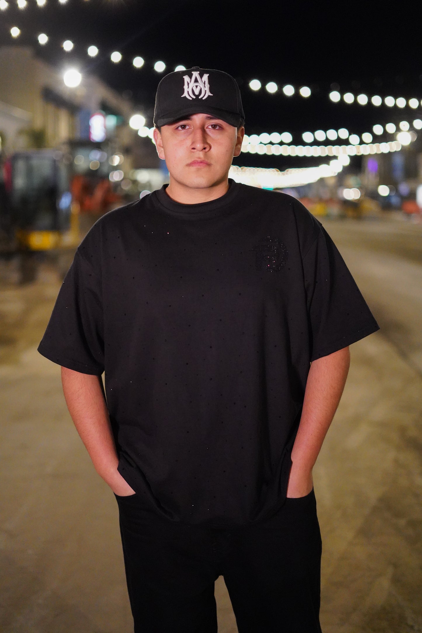 BLACK RHINESTONE SHIRT LIMITED EDITON