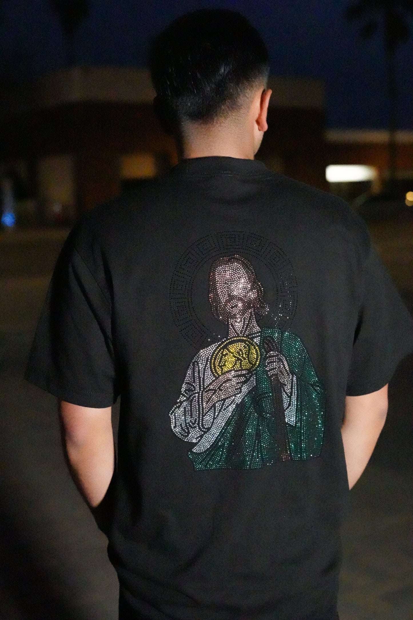 SAN JUDAS RHINESTONE TEE