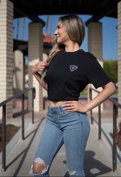 Puro Desmadre Pink Rhinestone Shirt