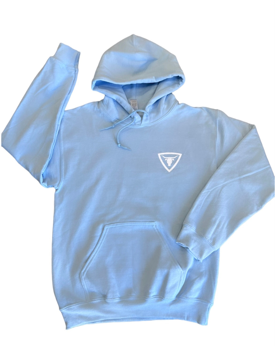 Light blue pink discount hoodie