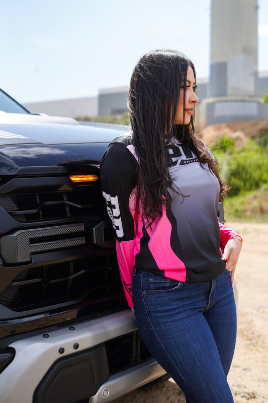 Puro Desmadre Pink & Grey Off Road Jersey