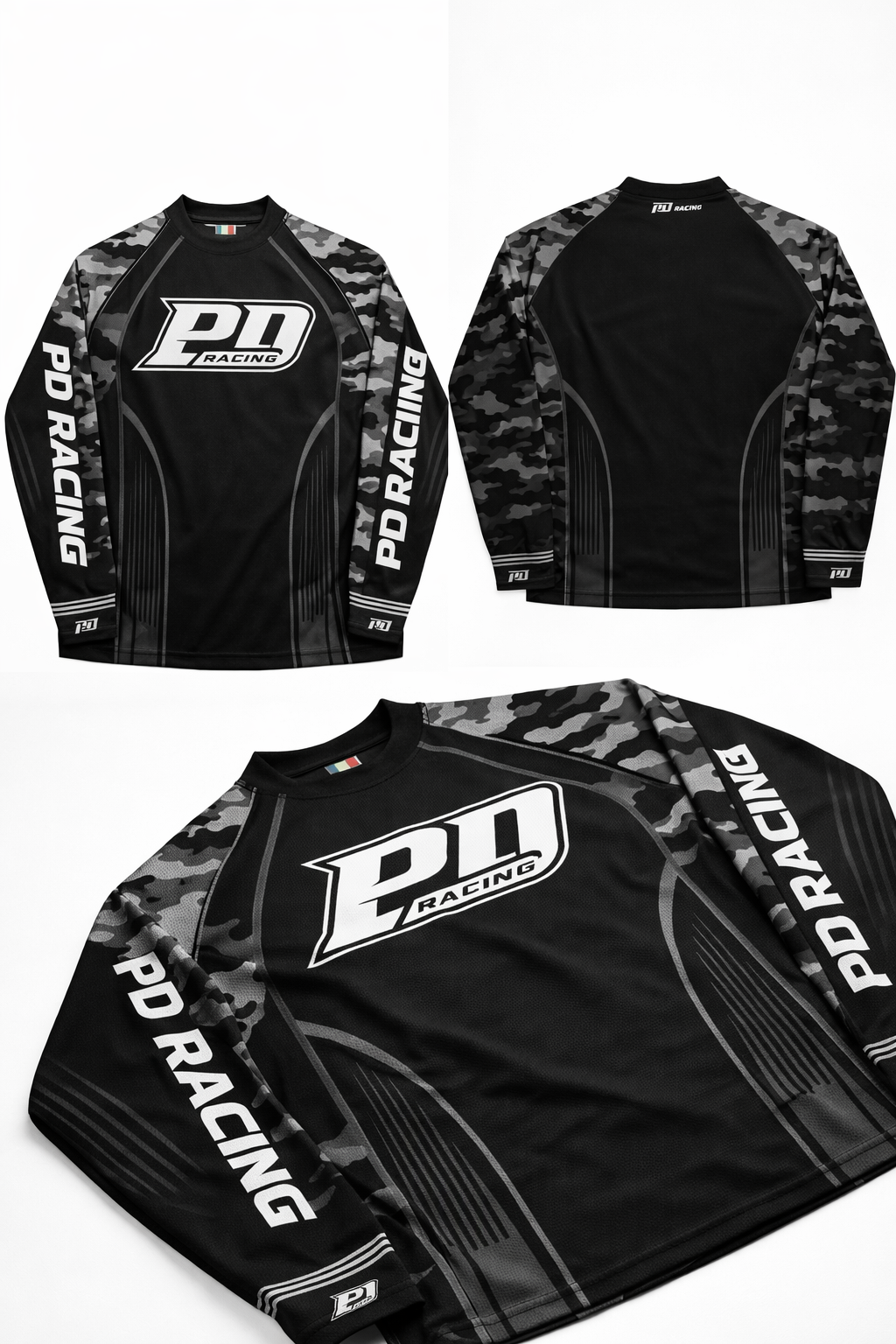 BLACK & GREY CAMO OFF ROAD JERSEY