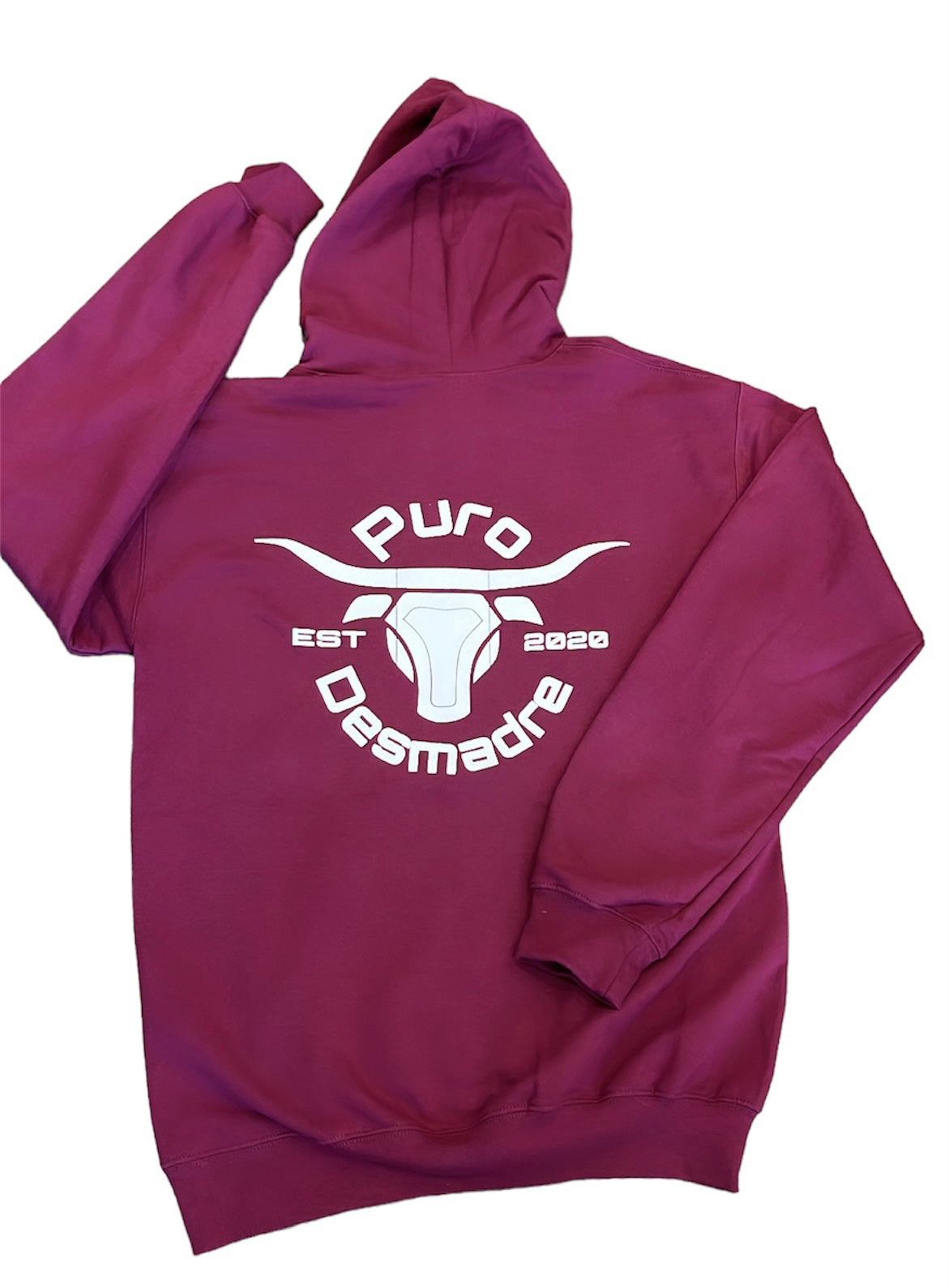 Puro Desmadre Maroon Hoodie (Uni-Sex)