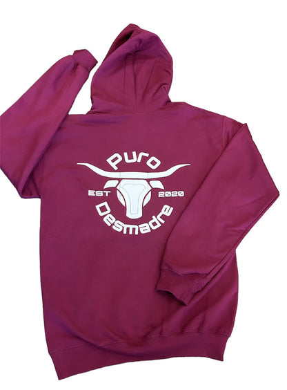 Puro Desmadre Maroon Hoodie (Uni-Sex)