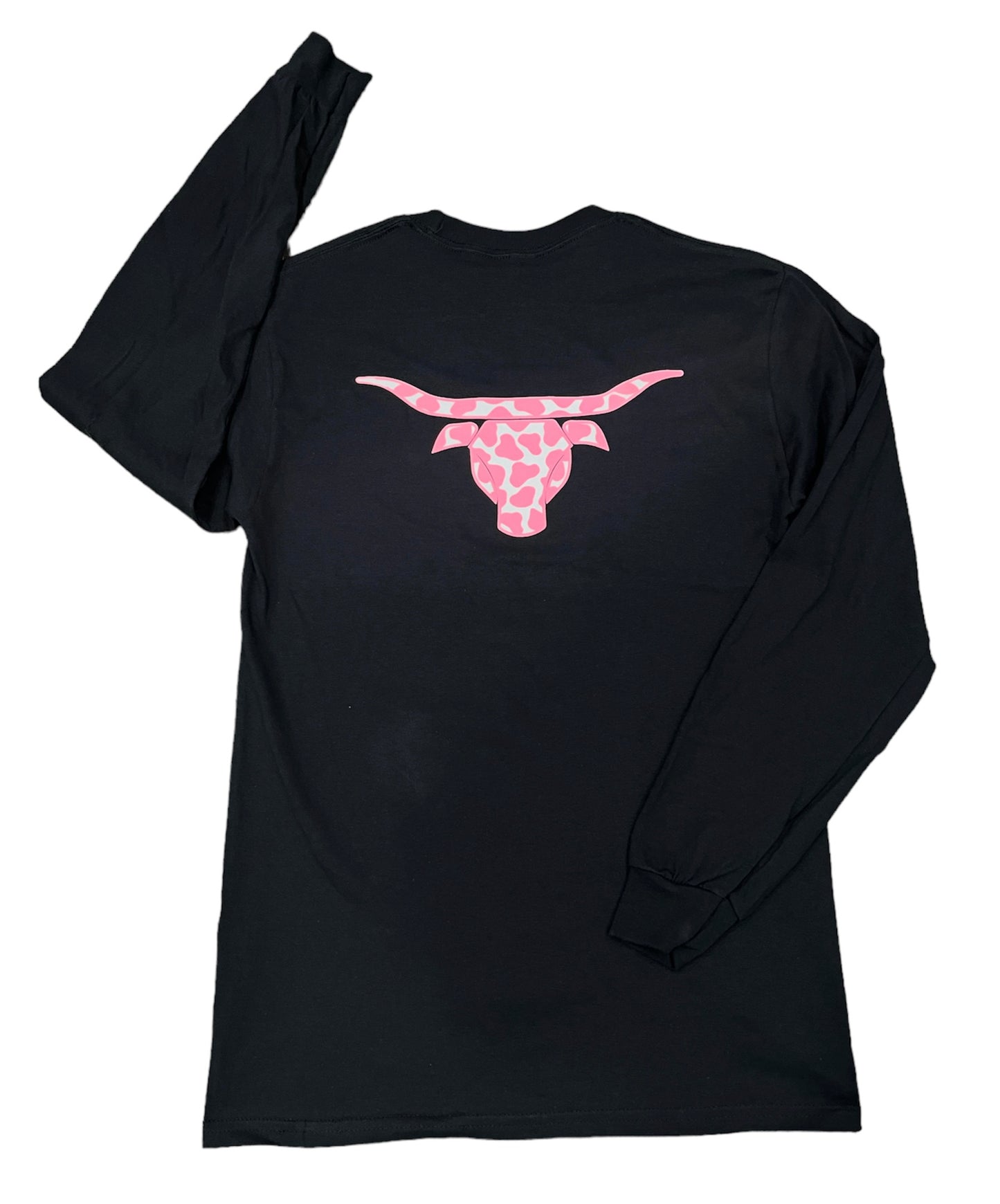 Pink Cow Print Long Sleeve
