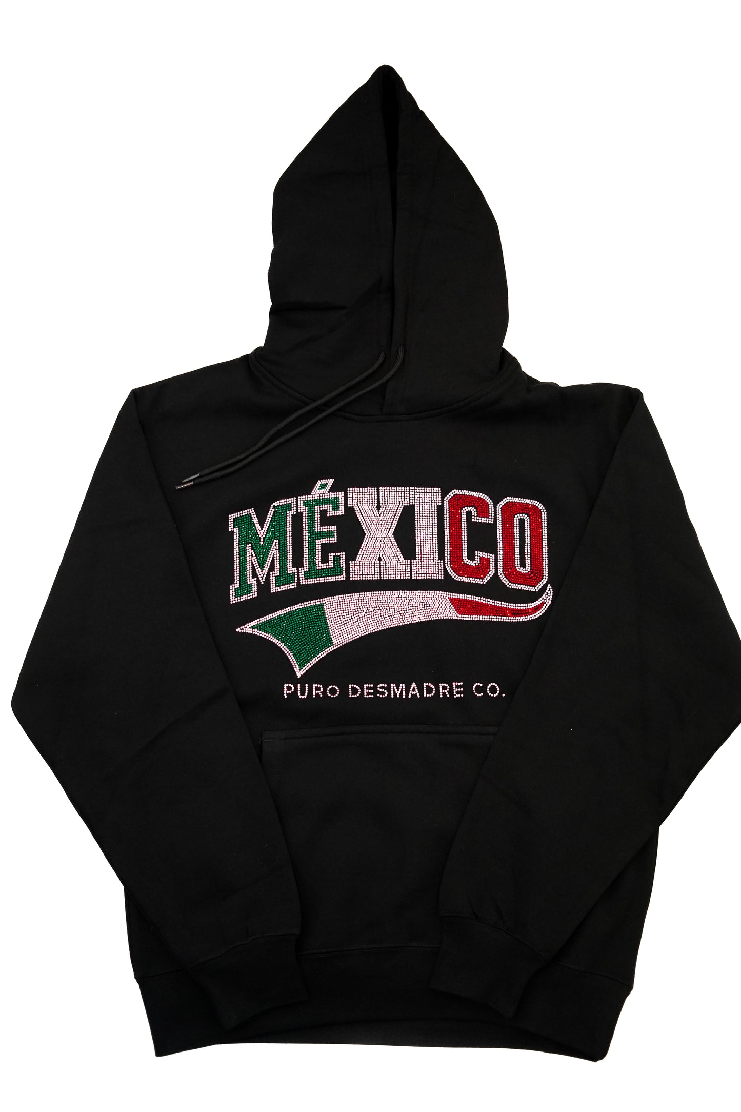 MEXICO RHINESTONE HOOIDE FLAG UNI SEX