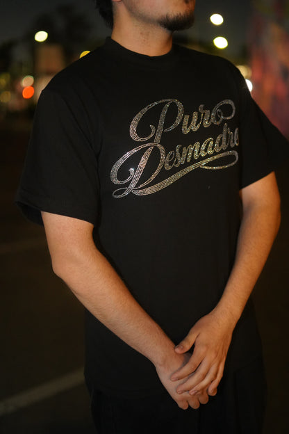 PURO DESMADRE SILVER RHINESTONE TEE