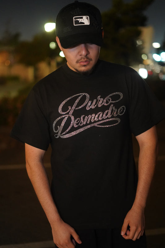 PURO DESMADRE SILVER RHINESTONE TEE