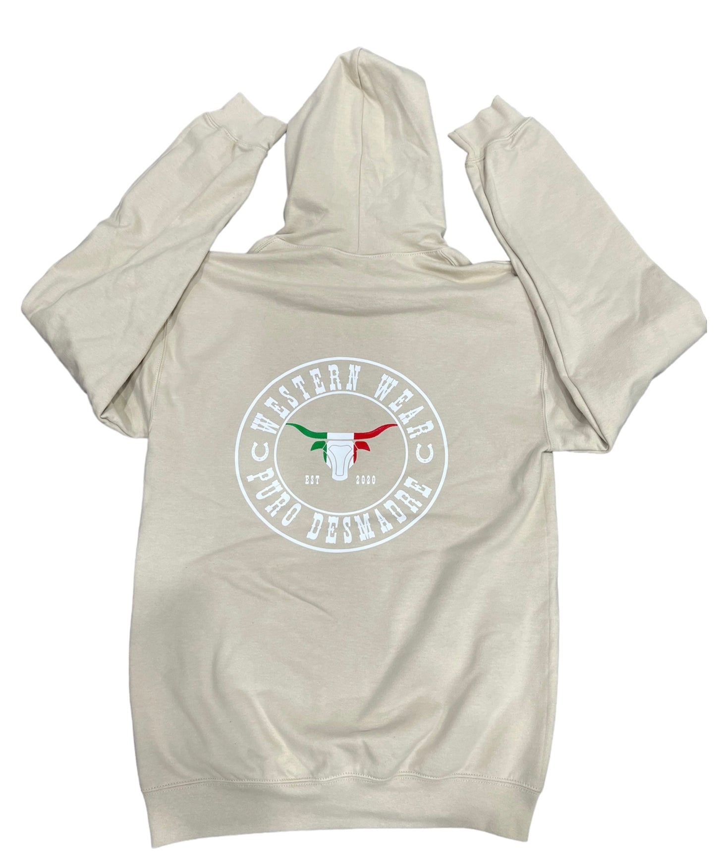 Tan Puro Desmadre Western Wear Hoodie