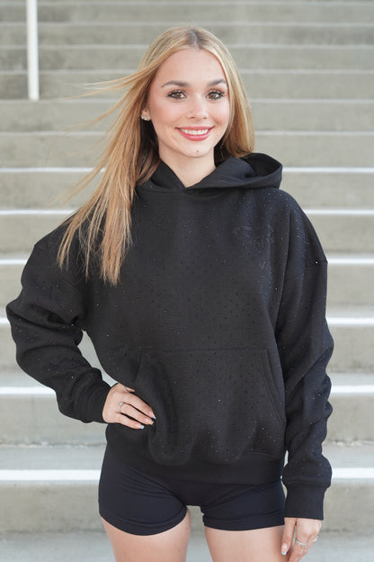 VIRGIN MARY RHINESTONE HOODIE SILVER UNI-SEX (PRE-ORDER)