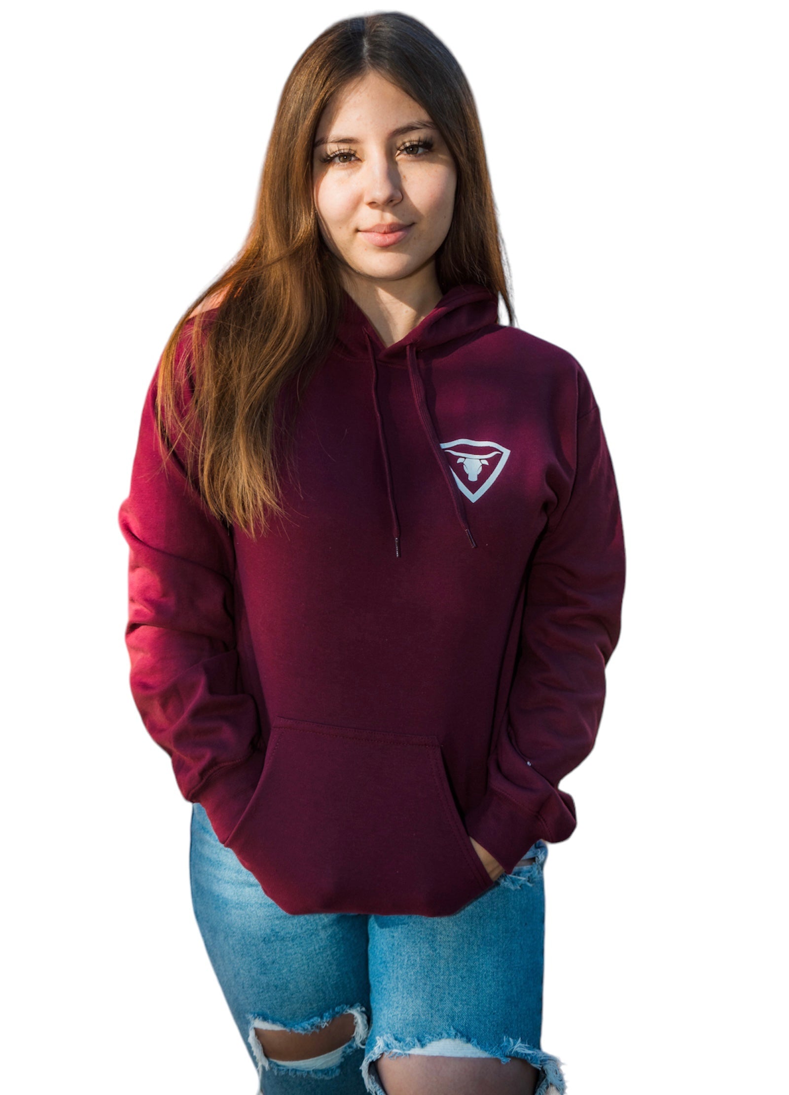 Puro Desmadre Maroon Hoodie (Uni-Sex)