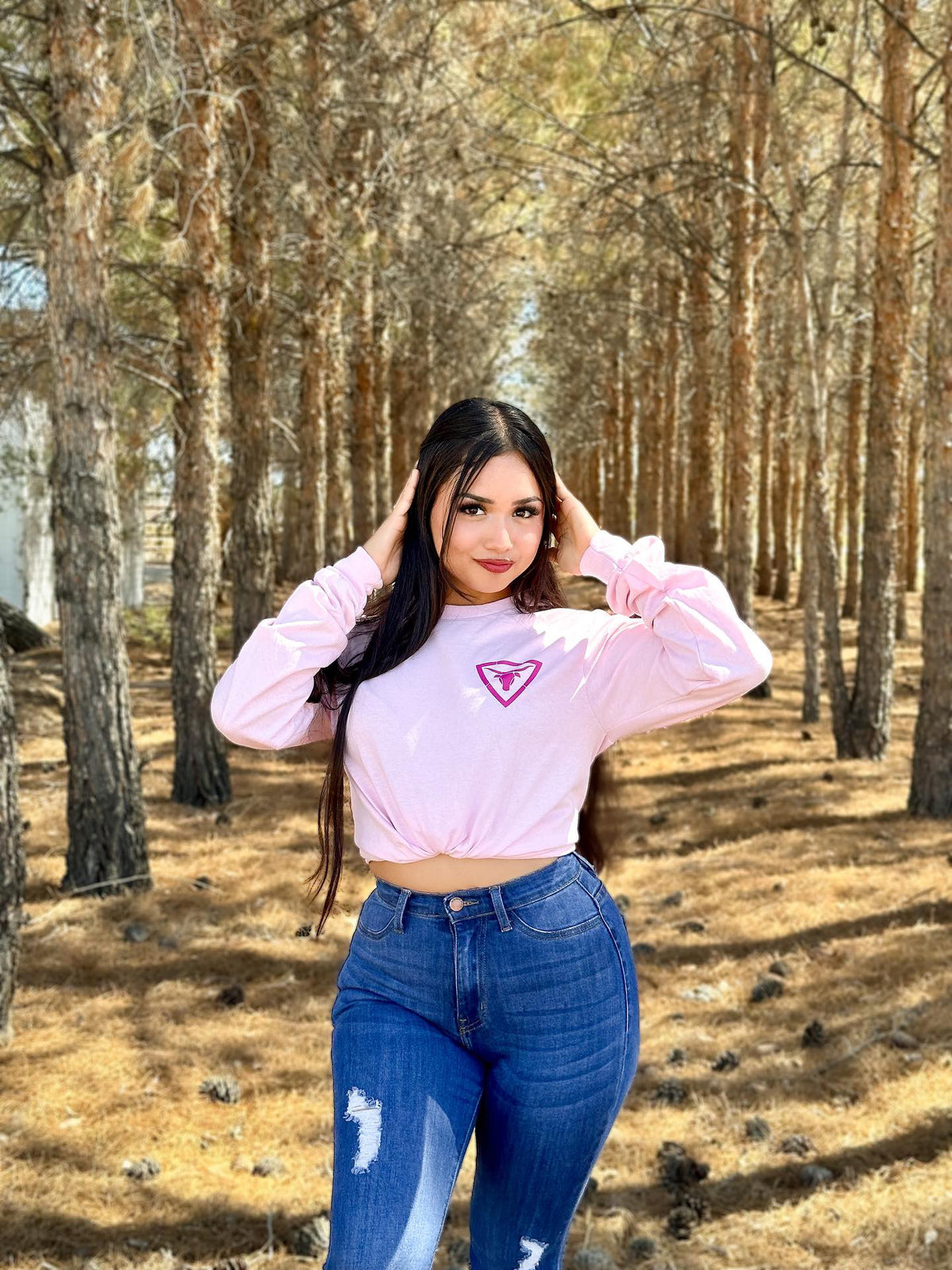 Pink Bull Long Long Sleeve - Puro Desmadre Brand